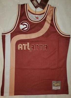 Camiseta Mitchell & Ness X Wish My Town Atlanta Hawks #21 Talla L OG Años 70 🍑 🙌 ¡$180! Foto 1 de 4