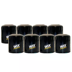 Wix Set 8 Engine Oil Filters Spin-On For Buick Cady Chevy GMC Isuzu Pontiac Saab - Picture 1 of 1