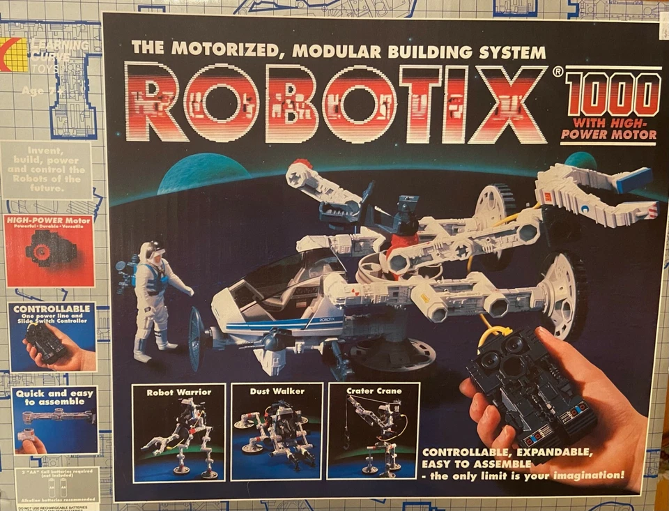 Robotix 1000 (Set 98100), NEW UNOPENED, 4+ Motorized Models, Age 7+, COLLECTIBLE - Image 1 of 4