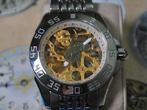 Bonito Reloj Hombre INVICTA 5514 Talla Grande S.S. 17J Cuerda Manual Esqueleto - Imagen 1 de 12