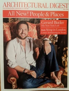 Architectural Digest May 2010 Sting Gerard Butler Roberts Zemeckis Joshua Bell - Picture 1 of 8