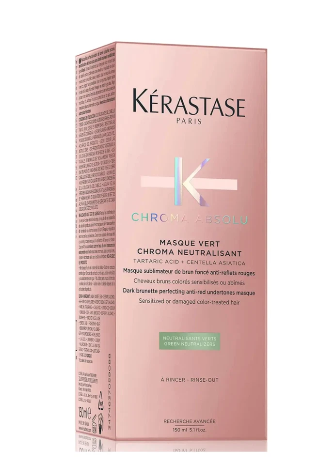Kérastase chroma absolu mascarilla vert corrección de color es una mascarilla neutralizante para Foto 1 de 1