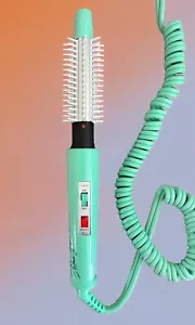 Retro Conair High Energy Hot Curling & Styling Brush Model 301c. Teal. Tested. - Picture 1 of 12