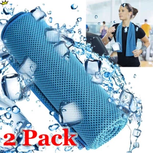 2er Pack Kühltuch Eistuch Halstuch für Sport Laufen Jogging Gym Chilly - Bild 1 von 12