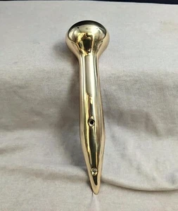 Hames Solid Brass Walking Stick Cane Handle Traditional 8" Long 3 Hole Model 2" - Picture 1 of 3
