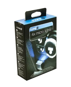 Quad Micro Armaturenbrett blaue LED-Leuchten 12V 4er Set - Bild 1 von 3