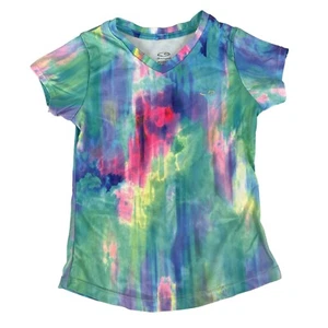 c9 by Champion Girl's Tie-Dye V-Neck T-Shirt S (6-6X) - Picture 1 of 5