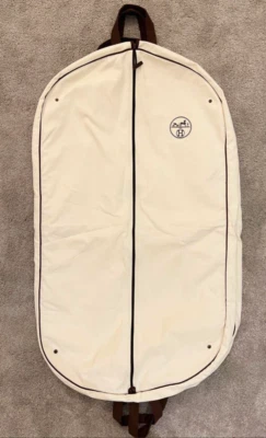 Hermes Cotton Garment Bag Travel Clothes Case Cover White 110x67cm From Japan - Image 1 of 2