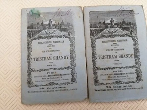 STERNE : VIE DE TRISTRAM SHANDY Tomes III et IV Bibliothèque Nationale 1885 - Bild 1 von 1