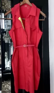 Elie Tahari Gianna Surplus Utility Button Down Sheath Dress Career Church Sz 6 - Picture 1 of 8