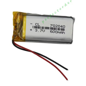 Batería Li 3.7V 600mAh 2.22Wh 702040 Para Auriculares Bluetooth Pluma Auriculares GPS - Imagen 1 de 4