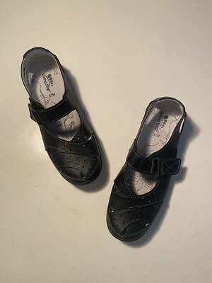 Spring Step Streetwise Leather Mary Jane Flat Shoes Sz 37M US 6.5 7 Black  - Image 1 of 4