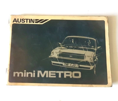 Manuale uso e manutenzione AUSTIN MINI METRO ORIGINALE OWNER HANDBOOK libretto - Immagine 1 di 3