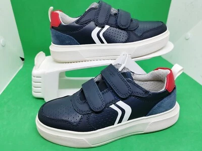 Geox Zapatos Tenis Cuero Para Niño Deportes Informales Verano Azul Zapatos Talla 11 Foto 1 de 4