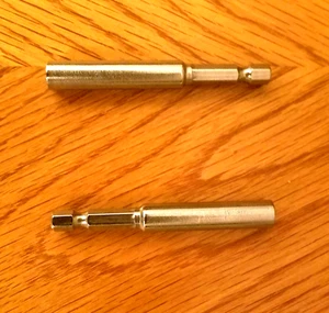 2 Irwin 1/4" Quick Change Hex Shank Magnetic SS Drill Bit Holder For All Drills - Picture 1 of 7