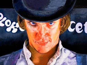 A Clockwork Orange TT Art-Iconic Movie Scenes with 6"x8" mounted prints- - Picture 1 of 5