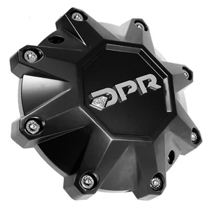 DPR Wheels Center Rim Cap DPR-8-CAP / LG1401-10 Matte Black Center Cap SHORTY - Picture 1 of 7