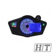 Tachometer KOSO Digital Cockpit RX1N weiß / blaues Display universal Motorrad
