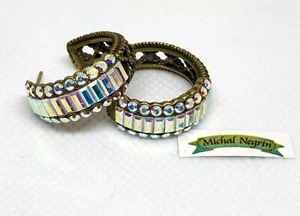 Schöne sanfte Michal Negrin Ohrringe Kristall wunderschön. - Bild 1 von 6