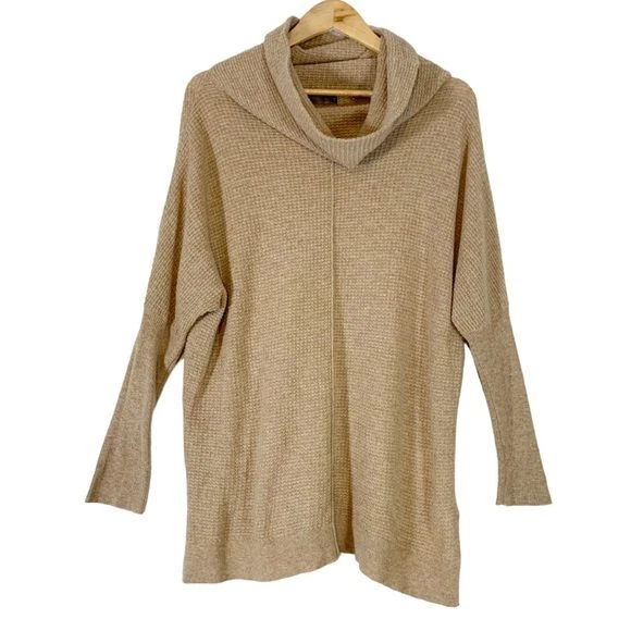 Suéter de cachemir Love Token para mujer tejido con capucha cuello talla mediana Foto 1 de 4