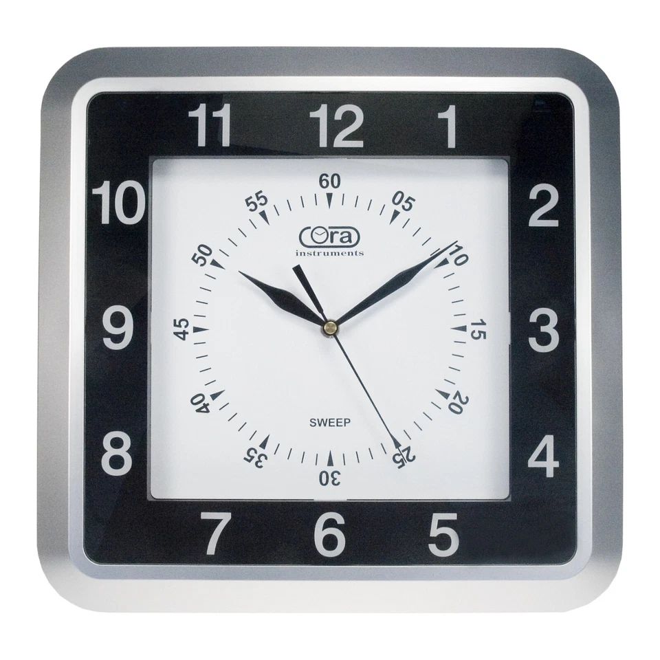 Orologio analogico da parete diametro quadrato 34x33cm - Immagine 1 di 2