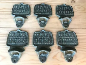 6 Abrebotellas de Hierro Fundido Abierto Montado en la Pared Hogar Bar Decoración Hombre Cueva Cerveza - Imagen 1 de 8