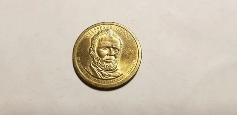RARE Antique Ulysses S. Grant $1 Dollar Coin 1869-1877 - 2011 P - 18th President Cover