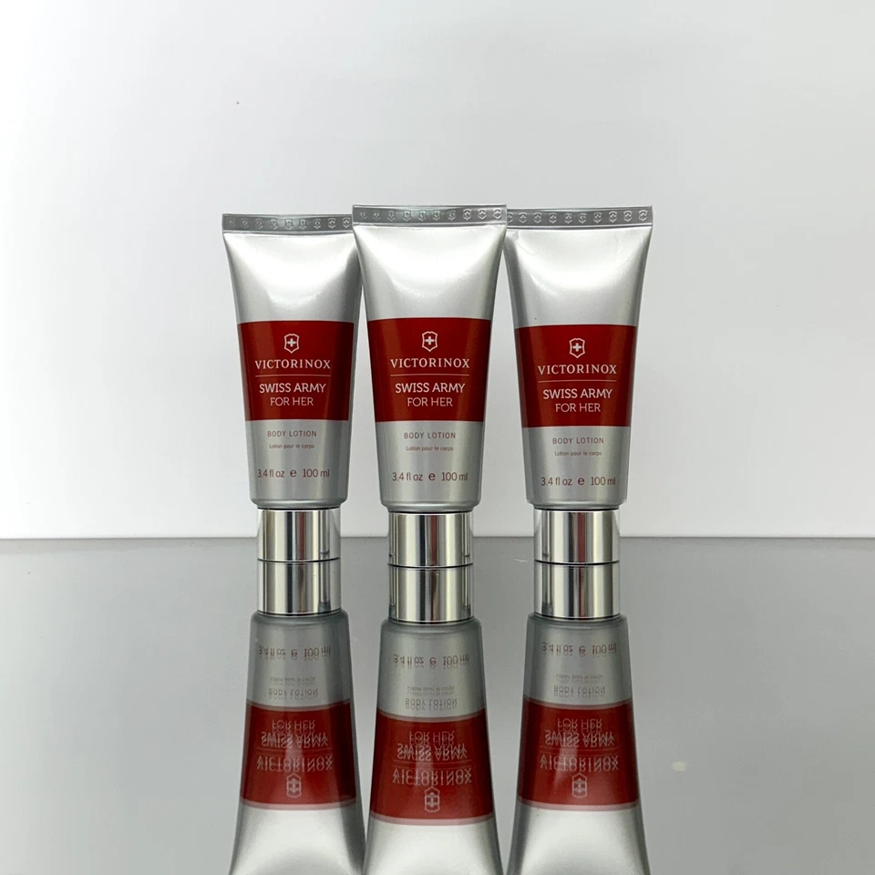 LOTE DE 3 PIEZAS) LOCIÓN CORPORAL Swiss Army for Her (clásica) para mujer 3,4 oz-100 ml (IAA8 Foto 1 de 1
