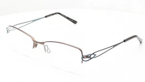 Charmant CH12140 BR Cat Eye Brown Half Rim Womens Eyeglasses 53mm - Picture 1 of 6