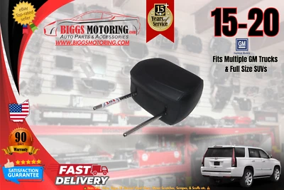2015-2020 Cadillac Escalade  Front Driver / Passenger Side Head Rest | Black Foto 1 de 4
