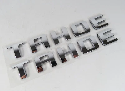 Chevy Tahoe 2007-2020 emblemas para puerta levadiza cromada insignia símbolo logotipo letras Foto 1 de 4