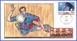 USA2 #2639 U/A COLLINS HAND PAINTED FDC Volleyball Olimpics - Picture 1 of 1