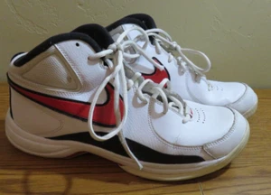 Nike The Overplay VII White Red Black Basketball 511372-103 Size 9.5 EXC LikeNew - Picture 1 of 6