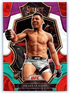 2023 PANINI SELECT UFC TRI-COLOR RC PREMIER PRIZM PARALLEL #132 DRAKKAR KLOSE - Picture 1 of 2