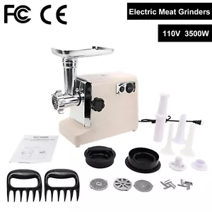 3500W Electric Meat Grinder Heavy Duty Commercial Sausage Maker Mincer Stuffer - Picture 1 of 18