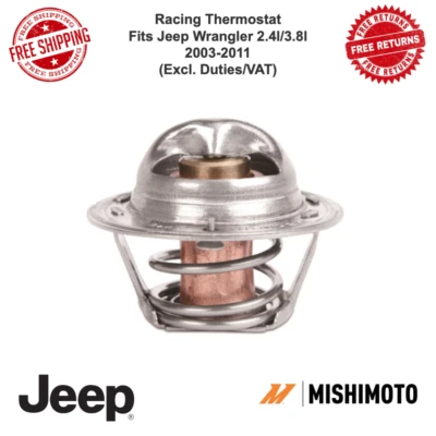 Termostato Mishimoto Racing para Jeep Wrangler 2003-2011 2,4 L/3,8 L #MMTS-WRA-03 L Foto 1 de 4