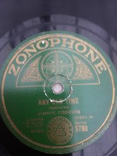 JIMMIE RODGERS ANNIVERSARY BLUE YODEL 78 rpm ZONOPHONE 5780 ANY OLD TIME