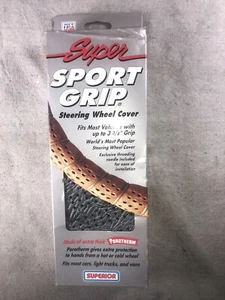 Lace On Steering Wheel Cover Made In USA Black Metallic Extra Thick -N.O.S. - Bild 1 von 11