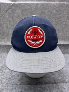 Volcom Stone Hat Cap Snap Back Adult One Size Blue Gray Cotton Skate Outdoor - Picture 1 of 12