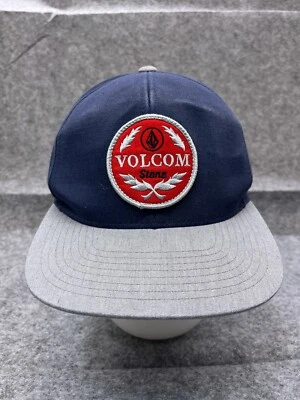 Volcom Stone Hat Cap Snap Back Adult One Size Blue Gray Cotton Skate Outdoor - Image 1 of 4