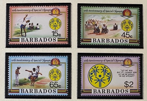 BARBADOS 697 - 700 Lovely  Mint NEVER  Hinged  Set Cover