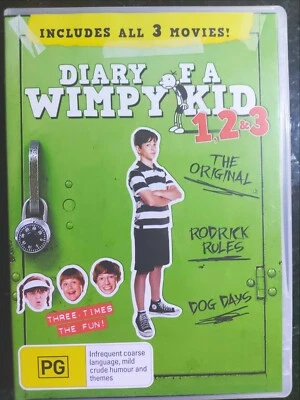 Diary Of A Wimpy Kid 1+2+3 ( 3 DVD Set ) Region 4, FREE Next Day Post from NSW - Image 1 of 2