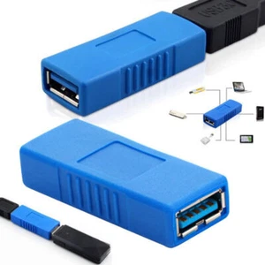 Adapter A-Typ Buchse auf Buchse Kupplung Verbindung USB Hot~ /2.0 3.0 S7D2 - Bild 1 von 10