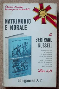 LIBRO Saggio MATRIMONIO E MORALE Bertrand Russell 1966 Longanesi tascabile - Picture 1 of 4