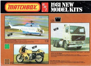MATCHBOX PLASTIK MODELLFLUGZEUG & FAHRZEUG BAUSÄTZE 1981 NEUVERÖFFENTLICHUNGEN VERKAUFSBROSCHÜRE - Bild 1 von 1