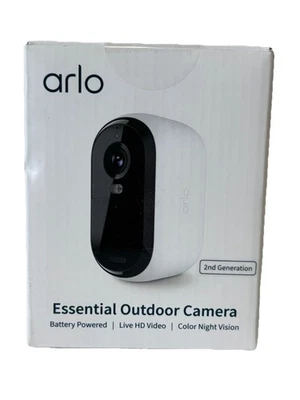 Arlo Essential Security Camera 2K Outdoor 2ndGen Wireless with Spotlight NEW - Image 1 of 4