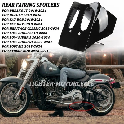 Protector alerones carenado trasero accesorios para Harley Fat Bob Fat Boy 2018-2024 Foto 1 de 4