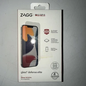 ZAGG Glass+ Defense Elite Edge-to-Edge Screen Protector iPhone 13/13 Pro - Picture 1 of 2