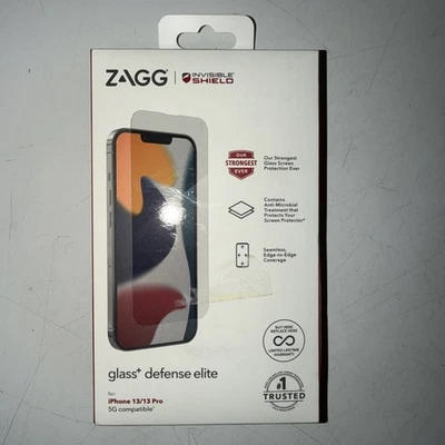 ZAGG Glass+ Defense Elite Edge-to-Edge Screen Protector iPhone 13/13 Pro - Image 1 of 2