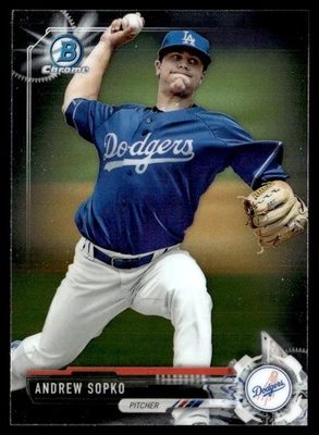 2017 Bowman Chrome Prospects Andrew Sopko Los Angeles Dodgers #BCP83 - Image 1 of 2